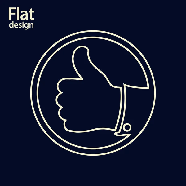 Thumbs up icon — Stock Photo, Image