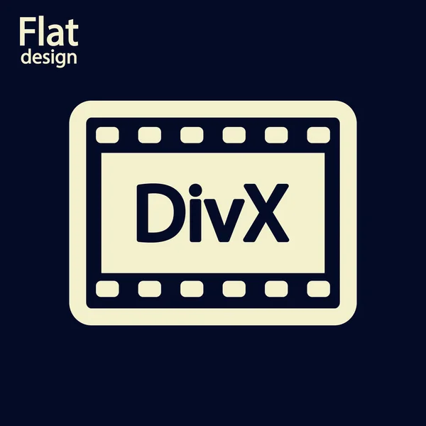 DivX வீடியோ ஐகான் — ஸ்டாக் புகைப்படம்