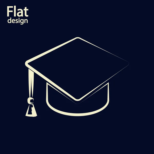 Graduation cap icon — Stock Photo, Image