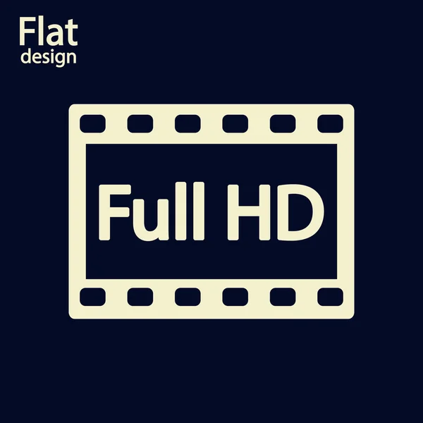 Ícone de vídeo Full HD — Fotografia de Stock