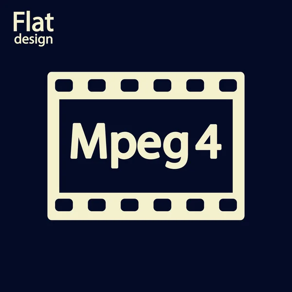 Icona video MPEG 4 — Foto Stock