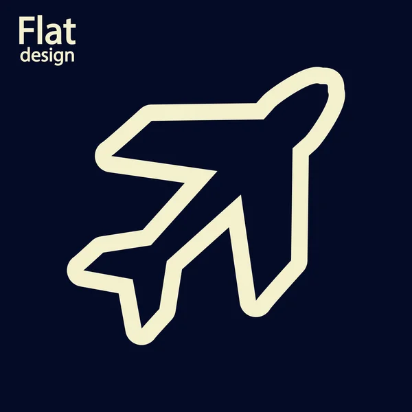 Airplane Icon — Stock Photo, Image