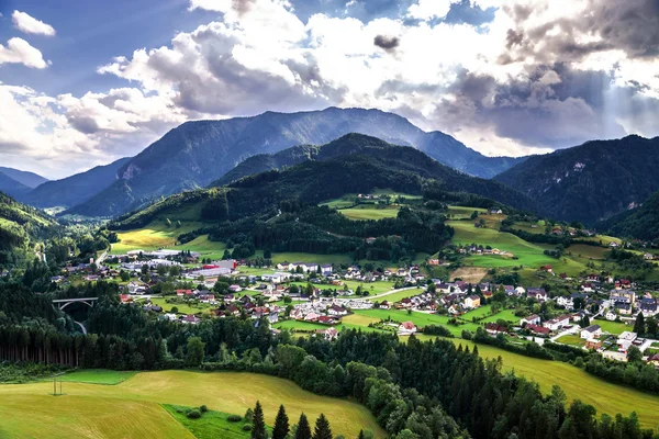 Montanhas de Shtiria, Áustria, no verão — Fotografia de Stock