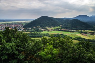 alsace dağların panoramik manzaralı