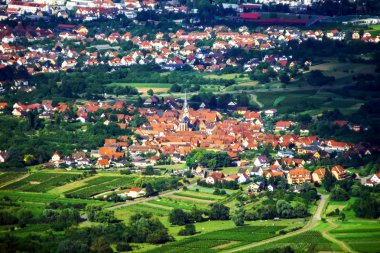 panoramik kuş uçmak görünümü alsace için