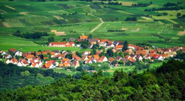 panoramik kuş uçmak görünümü alsace için