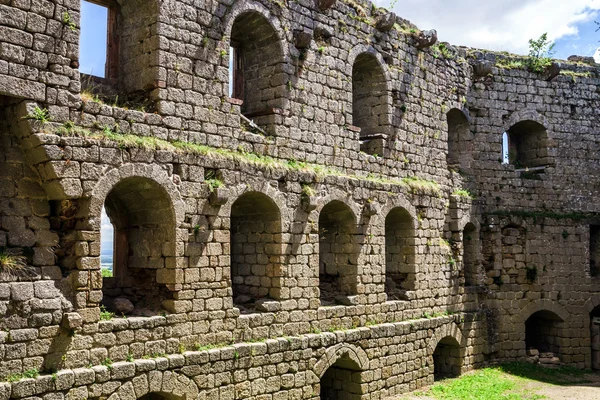 Middeleeuws kasteel andlau in Elzas — Stockfoto