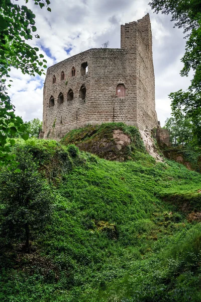 在阿尔萨斯的中世纪城堡 spesbourg — 图库照片