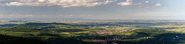 Bird-fly Alsace panoramic view — Stock Photo, Image