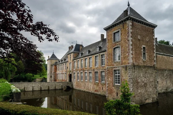 Castello medievale con riflesso — Foto Stock