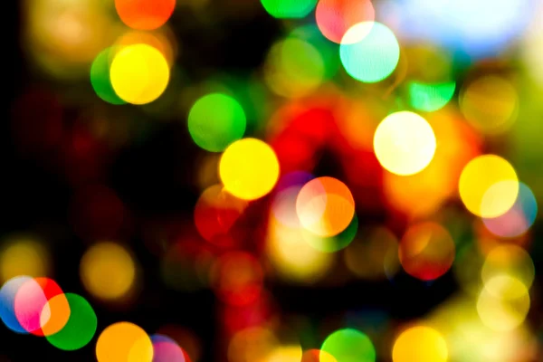 Año nuevo luces vista bokeh —  Fotos de Stock