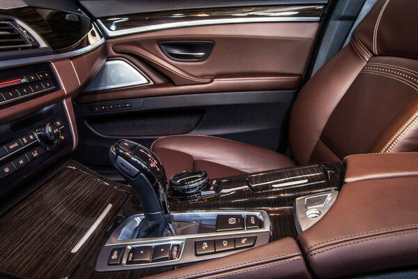 Luxury car interior details