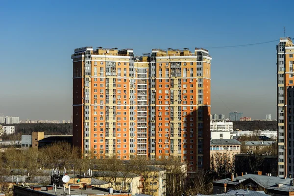 Urban utsikt över Moskva stad — Stockfoto