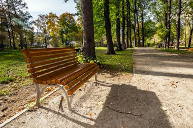 park Lane'deki boş ahşap Bank