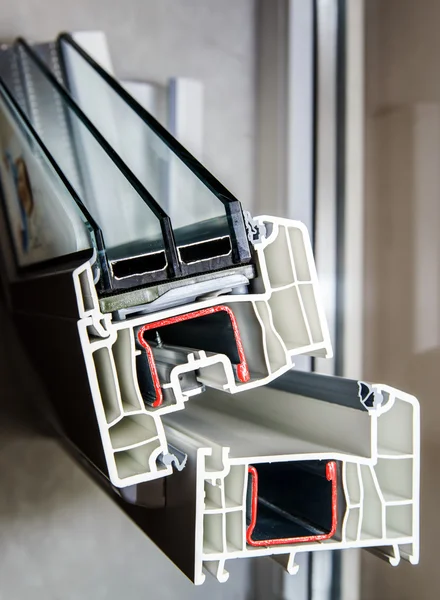 PVC profil system för windows — Stockfoto