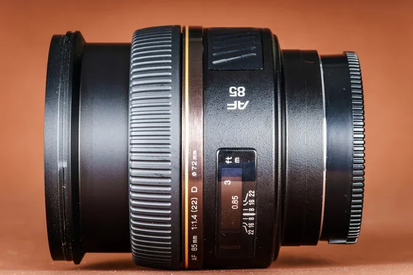 Macro view of photo lens — Stock Photo, Image