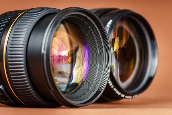Macro view of photo lens — Stock Photo, Image