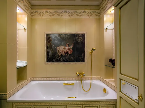 Oude-stijl ontwerp van badkamer — Stockfoto