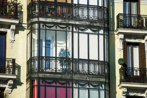 Elegant balcony of Madrid Spain — Stock Photo, Image