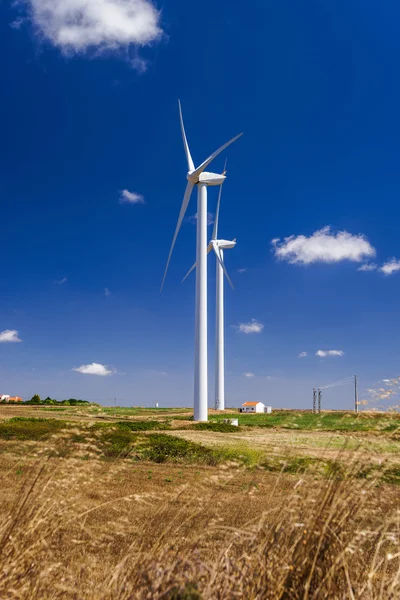 Vindkraftverk för turbiner — Stockfoto