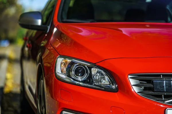 Rojo detalles del coche de lujo — Foto de Stock