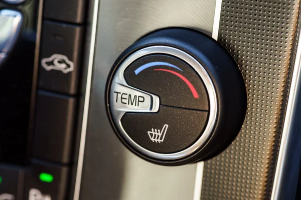 Temperature adjustment handle in towncar — Stock Photo, Image
