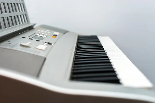 Synthesizer keyboard view — Stock Photo, Image