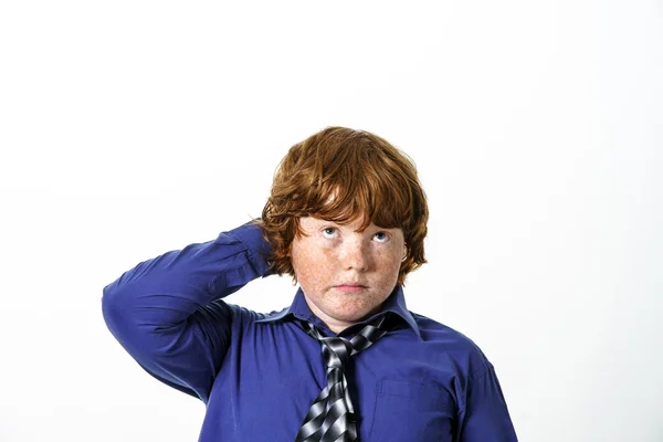 Freckled red-hair boy — Stock Photo, Image