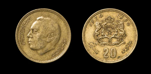 Starožitné mince africké země — Stock fotografie