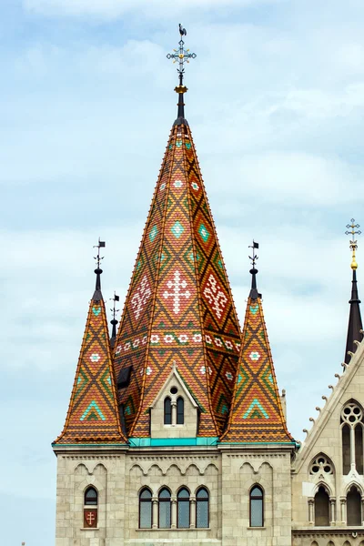 Catedral gótica no Castelo de Buda, Budapeste, Hungria — Fotografia de Stock