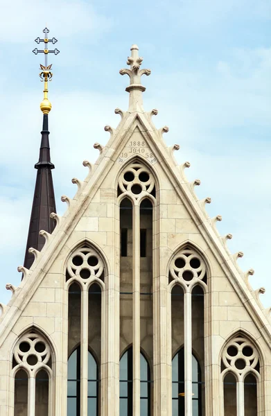 Gothic cathedral at Castle of Buda, Budapest, Hungary — Stock Photo, Image