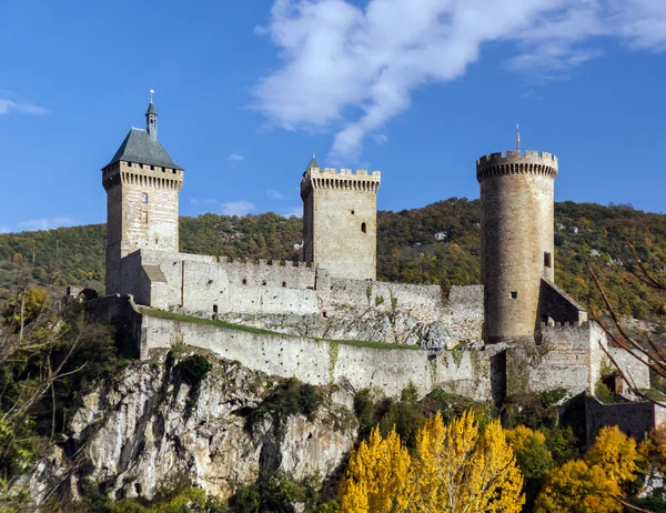 Old medieval castle in Foix, Ariege — Stock Photo, Image