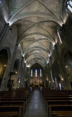 Katolik katedral iç. Salon de provence.