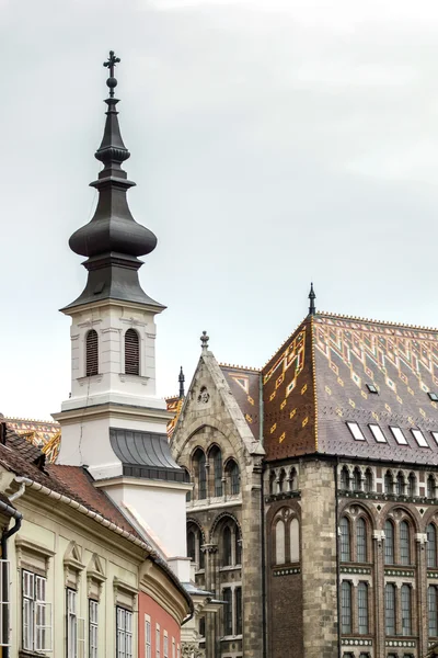 Ciudad vieja de Budapest vista a la calle. Hungría . —  Fotos de Stock