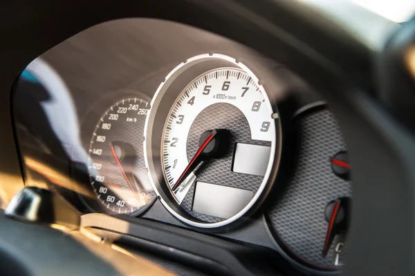 Auto snelheid controle dashboard — Stockfoto