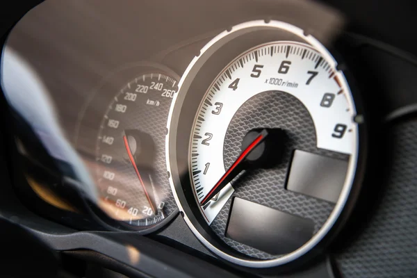 Auto snelheid controle dashboard — Stockfoto