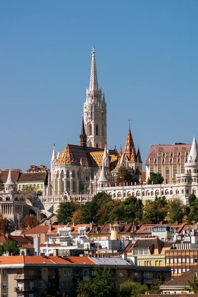 Gotycka katedra w zamku Buda, Budapeszt, Węgry — Zdjęcie stockowe