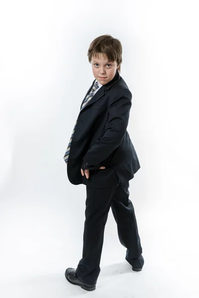 Office style showing by young boy — Stock Photo, Image