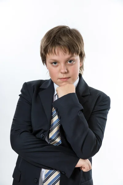 Office-stijl toont door jonge jongen — Stockfoto