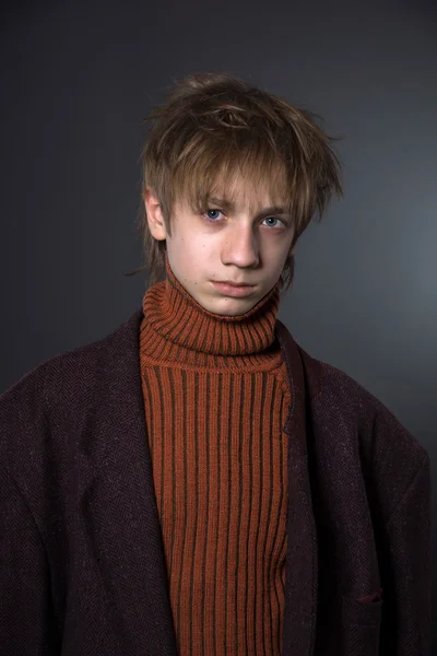 Retrato adolescente menino — Fotografia de Stock