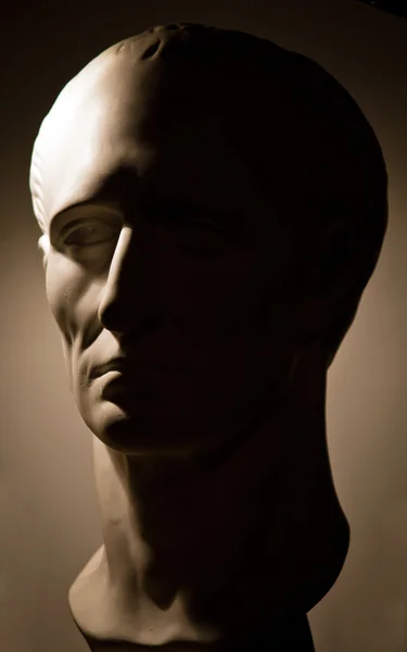 Busto romano copia in museo — Foto Stock