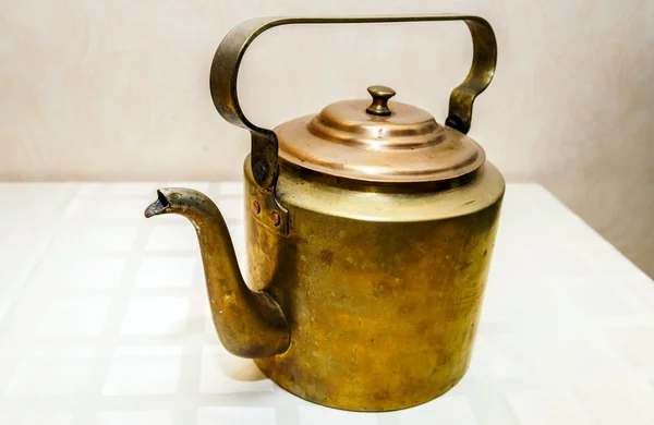 Retro  aeneous teapot — Stock Photo, Image