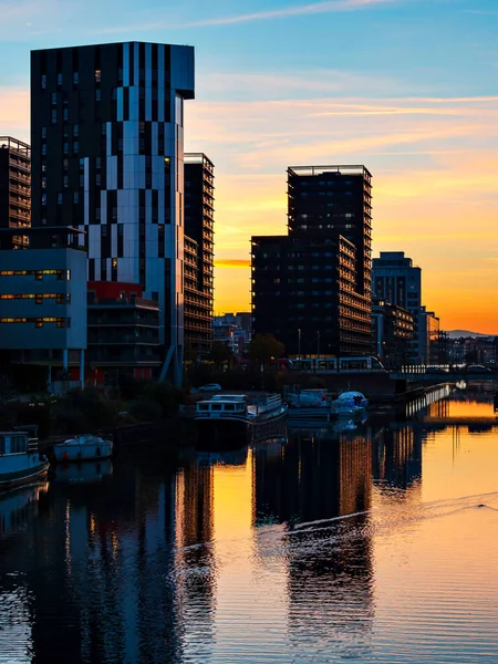 Majestic Colors Sky Sunset Strasbourg — Stock Photo, Image