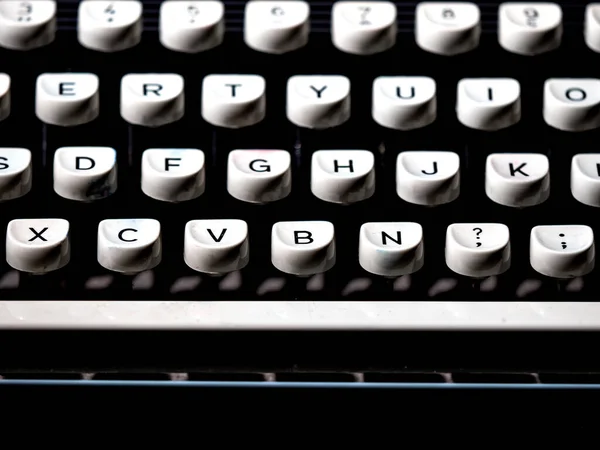 Vintage Typewriter Writer Author Tool Inspiration Creativity Black Background Close — Stock Photo, Image