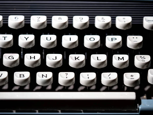 Vintage Typewriter Writer Author Tool Inspiration Creativity Black Background Close — Stock Photo, Image