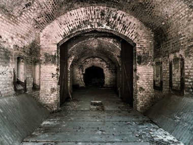 Strasbourg yakınlarındaki Maginot savunma hattının eski kaleleri. Tahkimatlar yok edildi ve ormanla kaplandı. Fransa