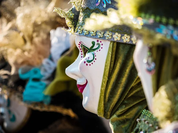 Editorial Μαρτίου 2022 Rosheim Γαλλία Βενετικό Καρναβάλι Πιο Όμορφες Μάσκες — Φωτογραφία Αρχείου