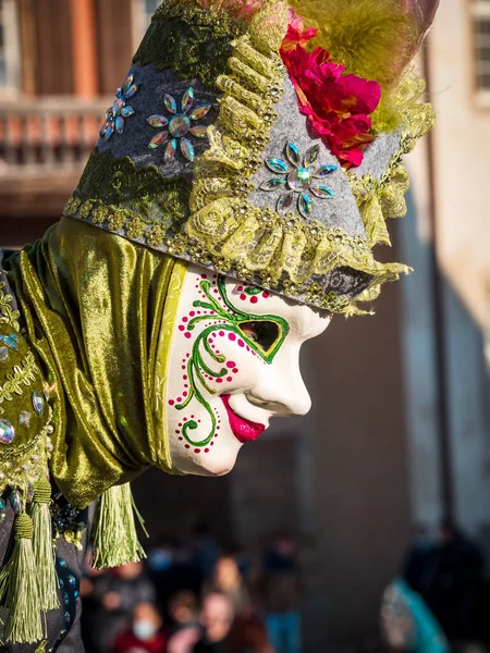 Editorial 5Th March 2022 Rosheim France Venetian Carnival Найкрасивіші Маски — стокове фото