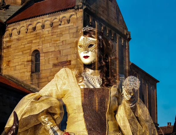 Editorial 5Th March 2022 Rosheim France Venetian Carnival Most Beautiful — Stockfoto