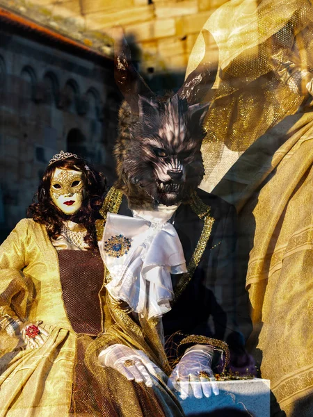Editorial 5Th March 2022 Rosheim France Venetian Carnival Most Beautiful — Stockfoto